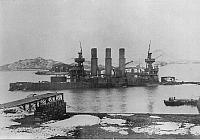Затопленный корабль Порт Артурской эскадры